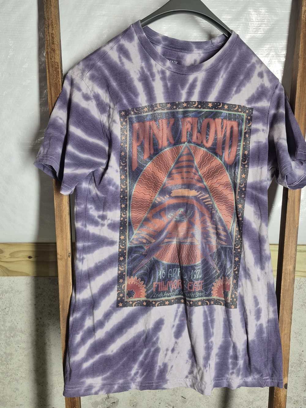 Pink Floyd Tie-Dye Graphic Tee - Purple & Coral